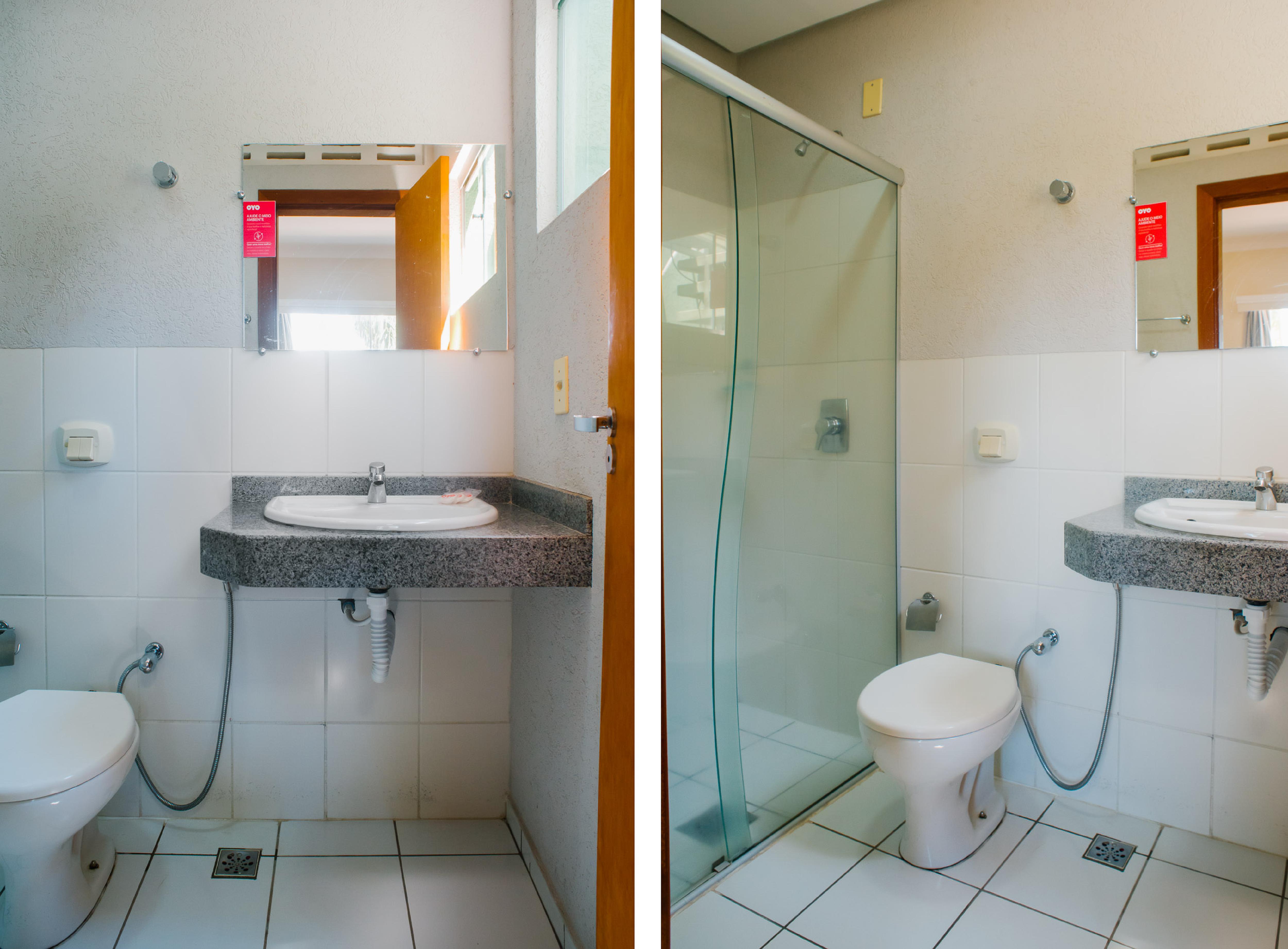 Oyo Cerrado Hotel, Campo Grande กัมโปกรันเด ภายนอก รูปภาพ Bathroom with shower and bidet